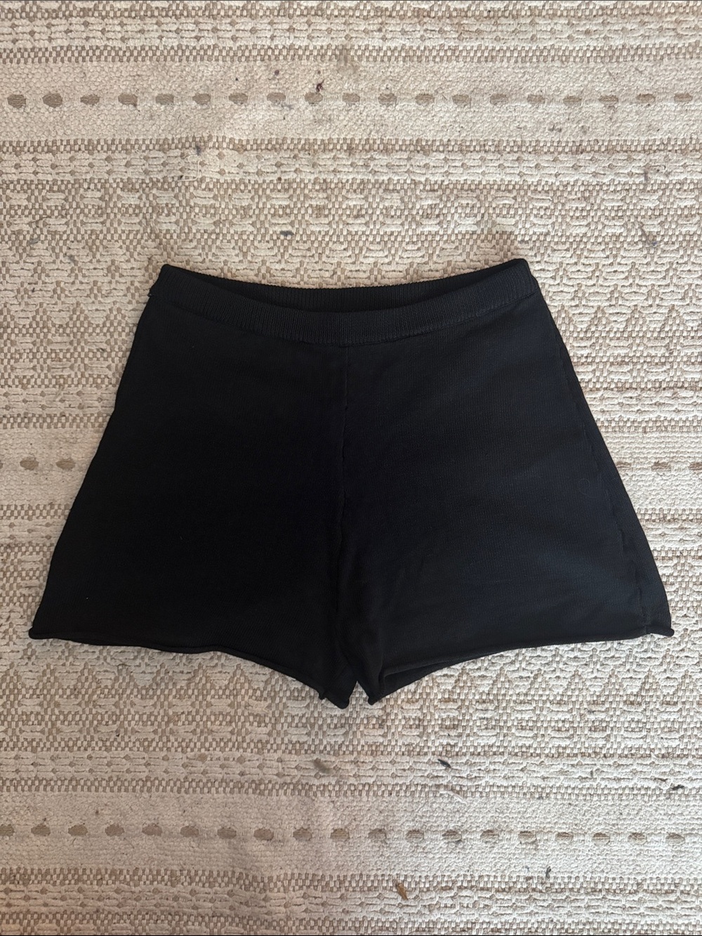 H&M Black Ribbed Knit Women's Bike Shorts